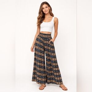 Earthbound Wide-Leg Pants